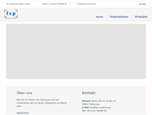 Tablet Screenshot of fsp-systeme.de